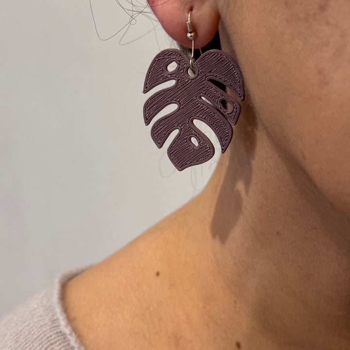 3D Leaf Earrings